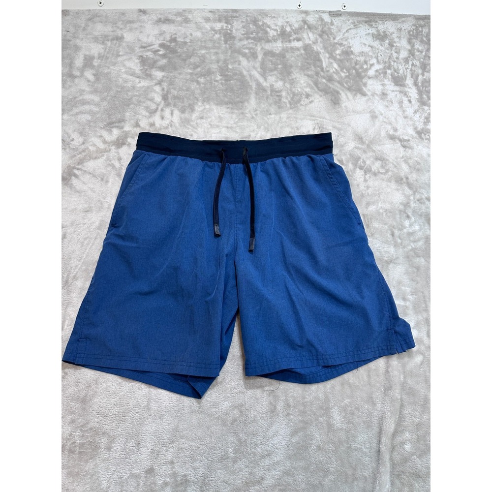 Old Navy Mens Hybrid Swim Shorts Size M Medium Blue 7" Inseam Board Shorts